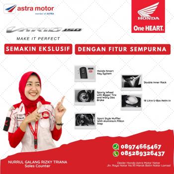 Astra Motor Natar Jelaskan Kembali Fitur Baru di All New Honda Vario 150.